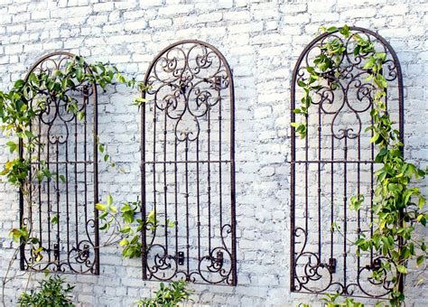 metal iron scroll wall trellis w/mounting brackets from h potter|H Potter Garden Trellis for Climbing Plants Metal Wrought Iron .